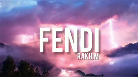 fendi testo rakim|fendi lyrics romanized.